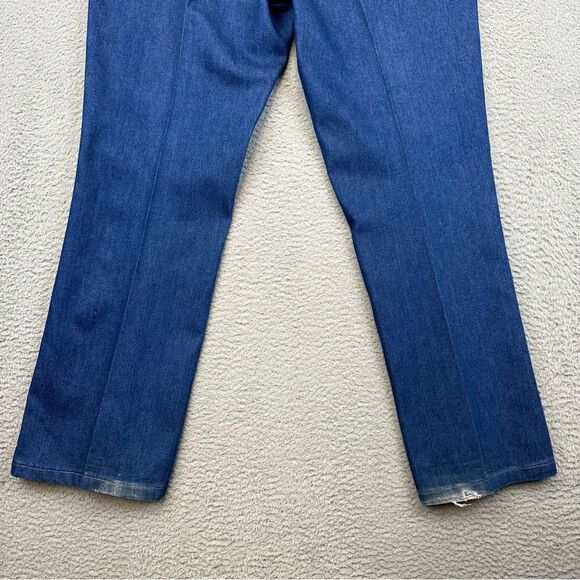 Vintage Wrangler 845 Jeans Mens 36x34 Bootcut Medium Wash Denim USA Made 33x30* - Picture 8 of 15